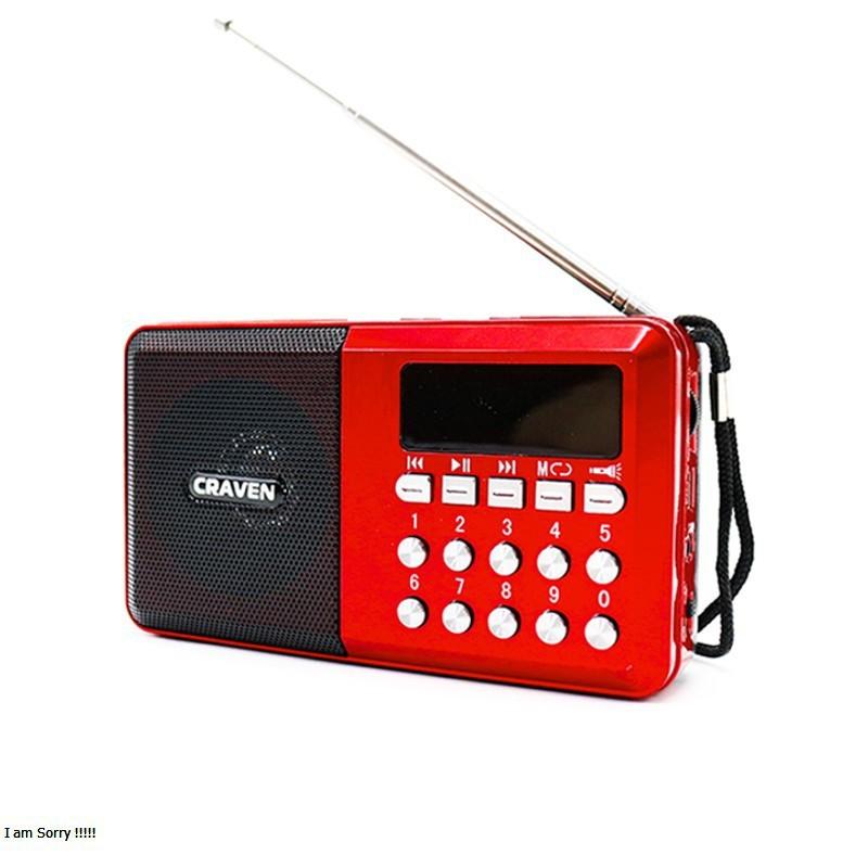 LOA PHÁP , LOA THẺ CRAVERN CR65- CÓ PHÍM SỐ VÀ LCD , ANTEN , ĐÈN PIN