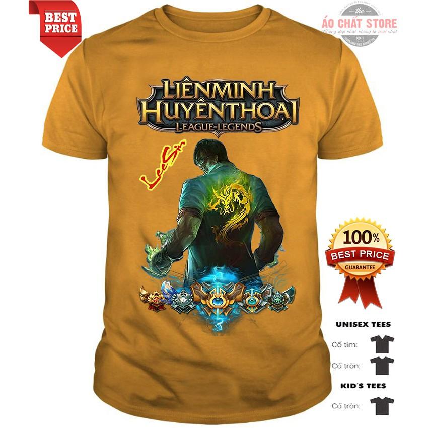 Áo Thun LEESIN Tiểu Long Cực Đẹp | Áo Liên Minh Huyền Thoại Lee Sin | Bruclee LOL Tshirt