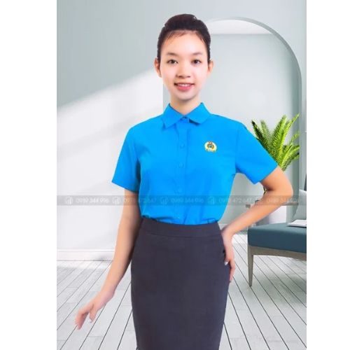 Áo Công Đoàn Viên Chức - Nữ Tay Ngắn