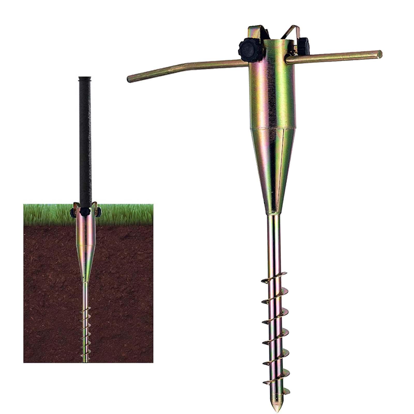 Beach Umbrella Stand Outdoor Umbrella Holder Metal Ground Grass Holder Stand