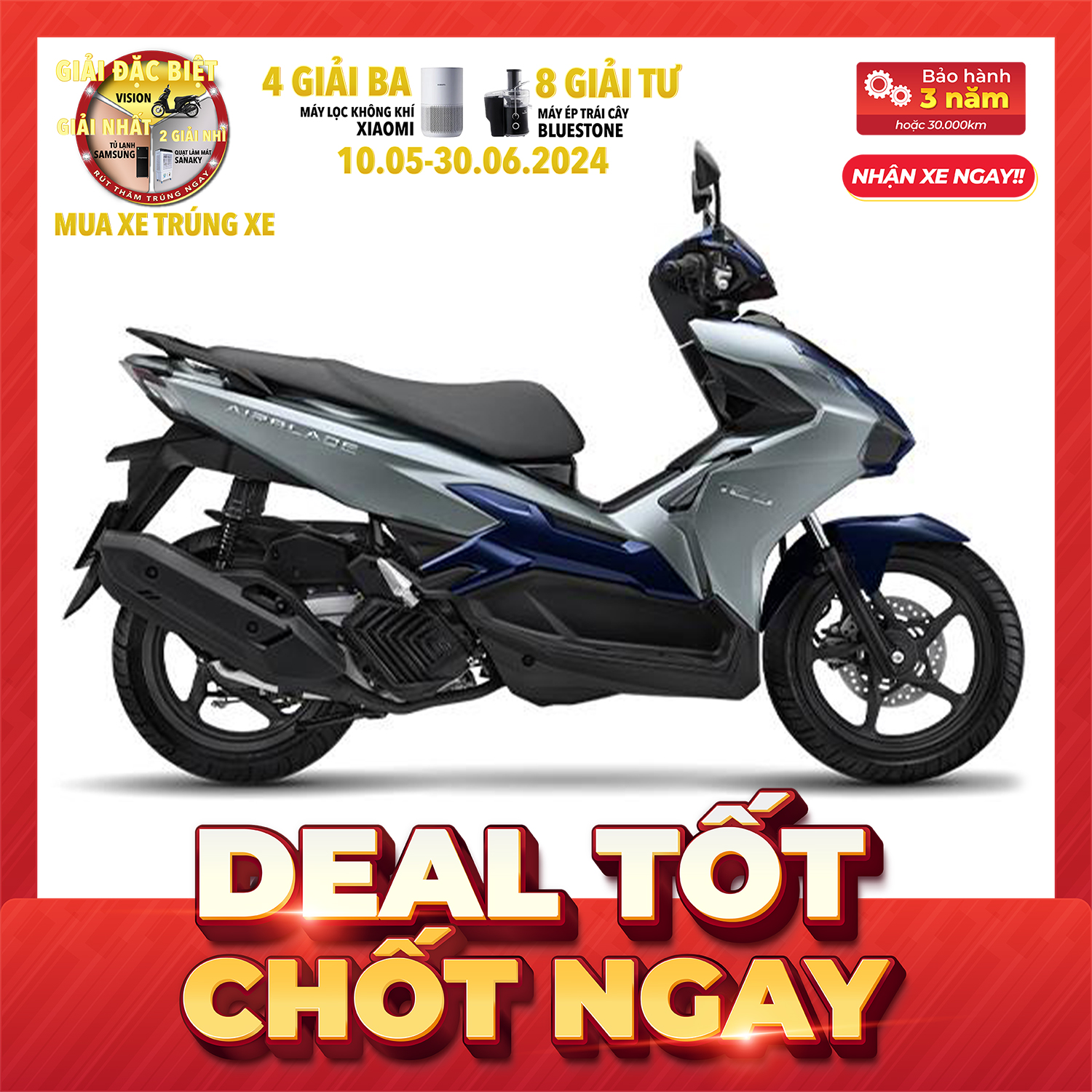 Xe máy Honda Air Blade 160cc 2025 - Phiên Bản Cao Cấp