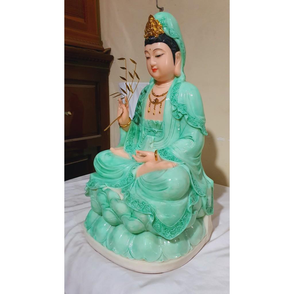 Tượng Quan Âm Đá cao 41 cm
