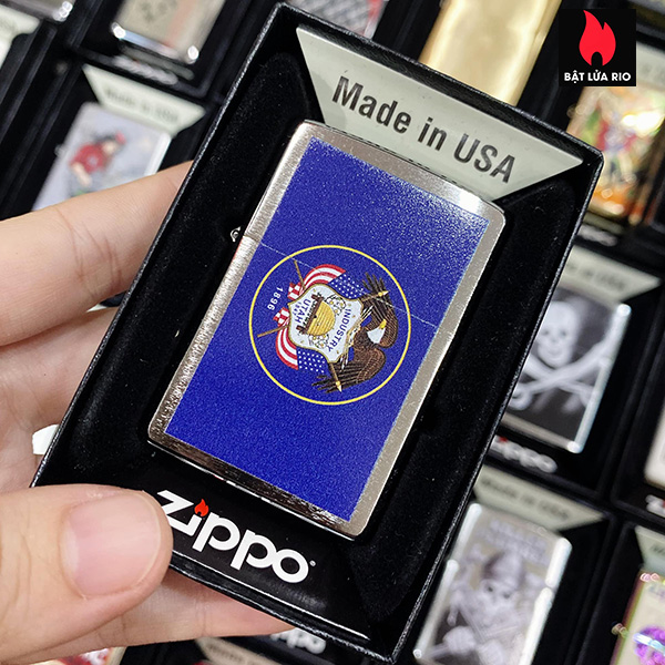 Bật Lửa Zippo 200 Utah Flag Design