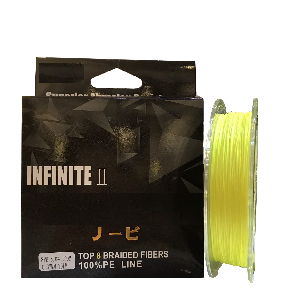 Dây pe INFINITE II dài150m màu vàng nhiều size, dây braid câu lure cá lóc, dây dù pe chìm câu cá biển siêu bền, dù câu lure cá chẽm cá tráp cá lóc, day cau pe