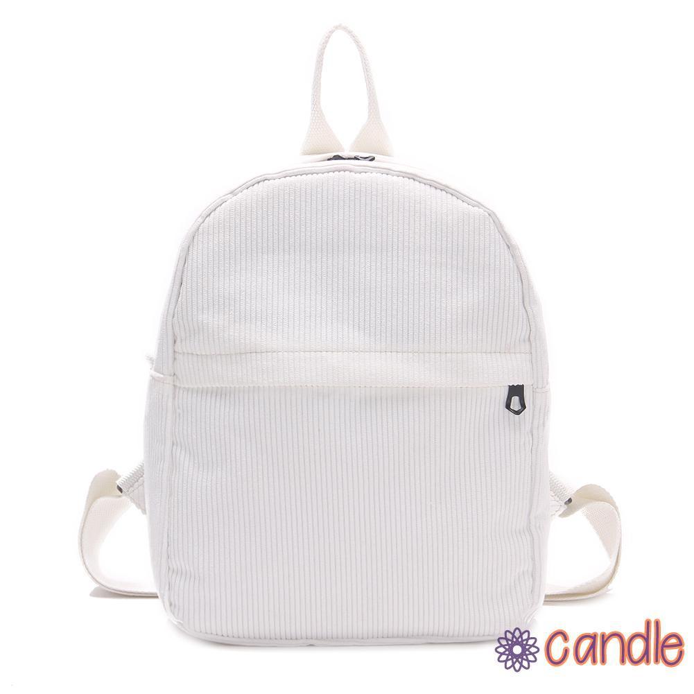 Ba Lô Vải Nhung Kẻ Thiết Kế Đơn Giản Cho Nữ