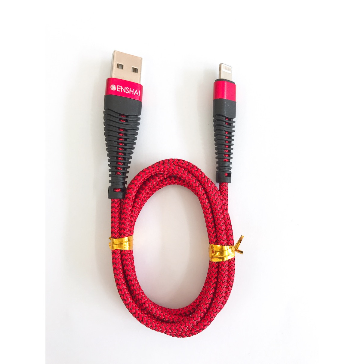 Cáp sạc iPhone Lightning dây dù Siêu Bền Genshai GL01 - Hàng Chính Hãng