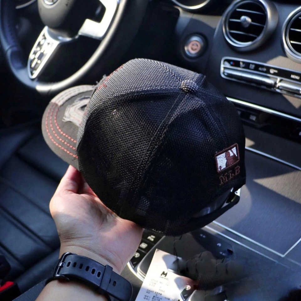 Nón kết, mũ lưỡi trai Ông Địa 79 vải kaki phối lưới form chuẩn thời trang đường phố