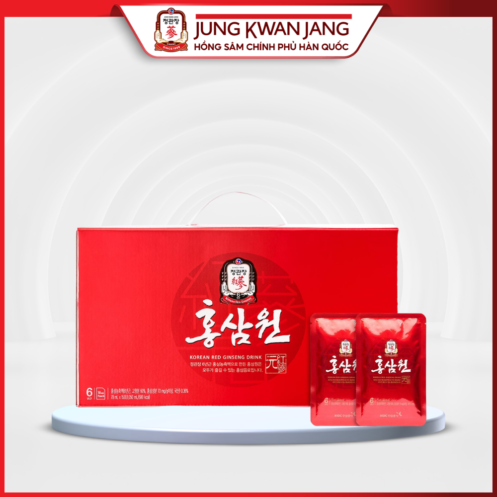 Nước Uống Tăng Lực Hồng Sâm KGC Jung Kwan JangWon (15 gói)-SYPT