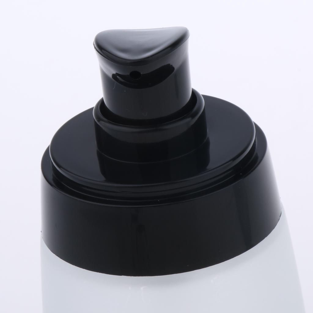 2pcs Frosting Glass Refillable Empty Pump Lotion Body Wash Hand Wash Liquid Spray Bottle Makeup Container Vials