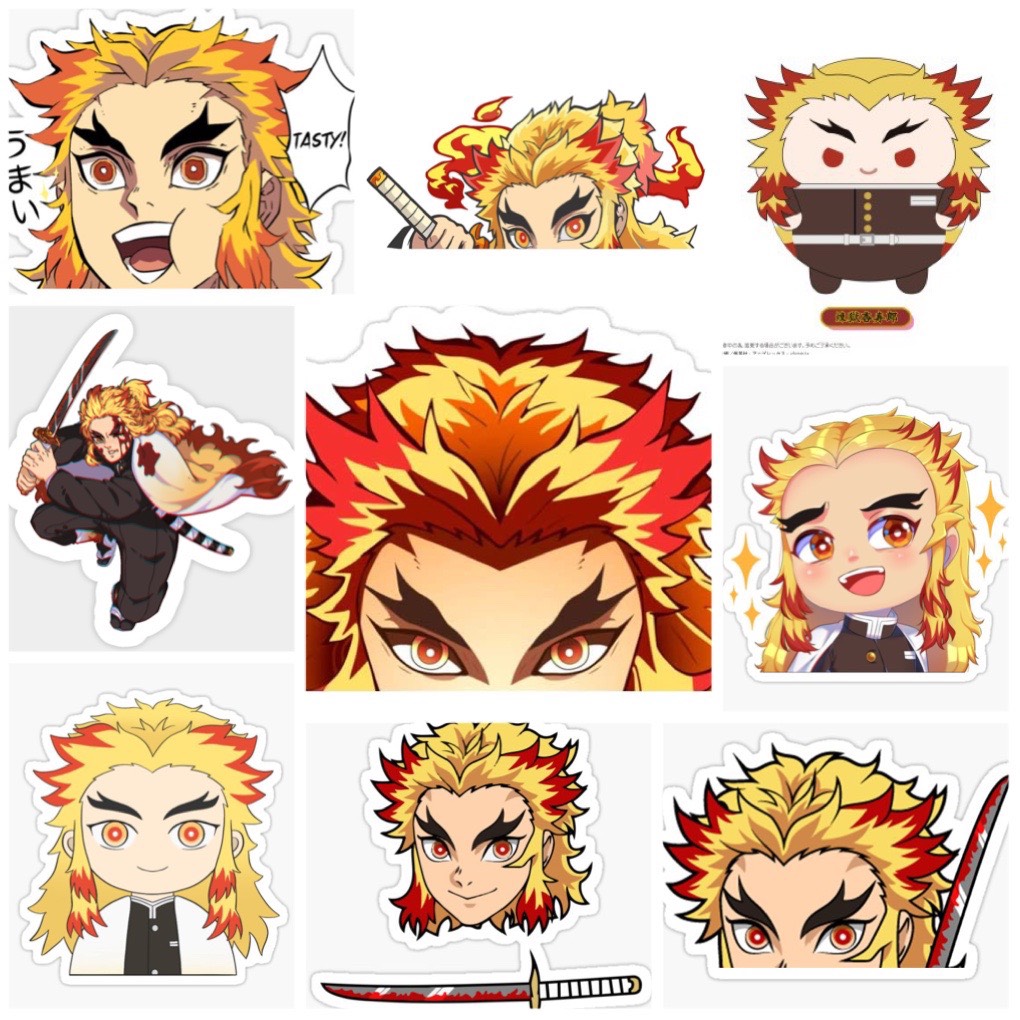 Set 60 Sticker Rengoku Kyoujurou-Kimetsu no Yaiba