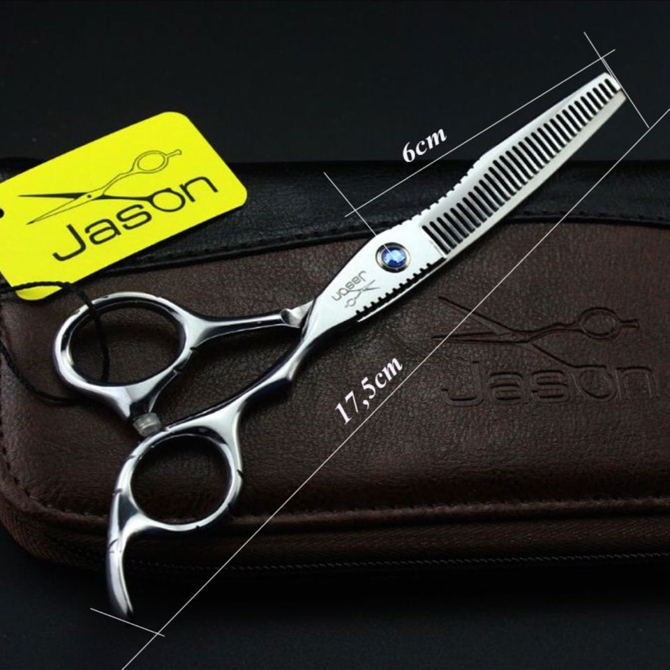 Kéo Tỉa Tóc Cho SALON, Barber Chuyên Nghiệp JASON JC-6.0 TẶNG LƯỢC CẮT TÓC Cực Sang Trọng