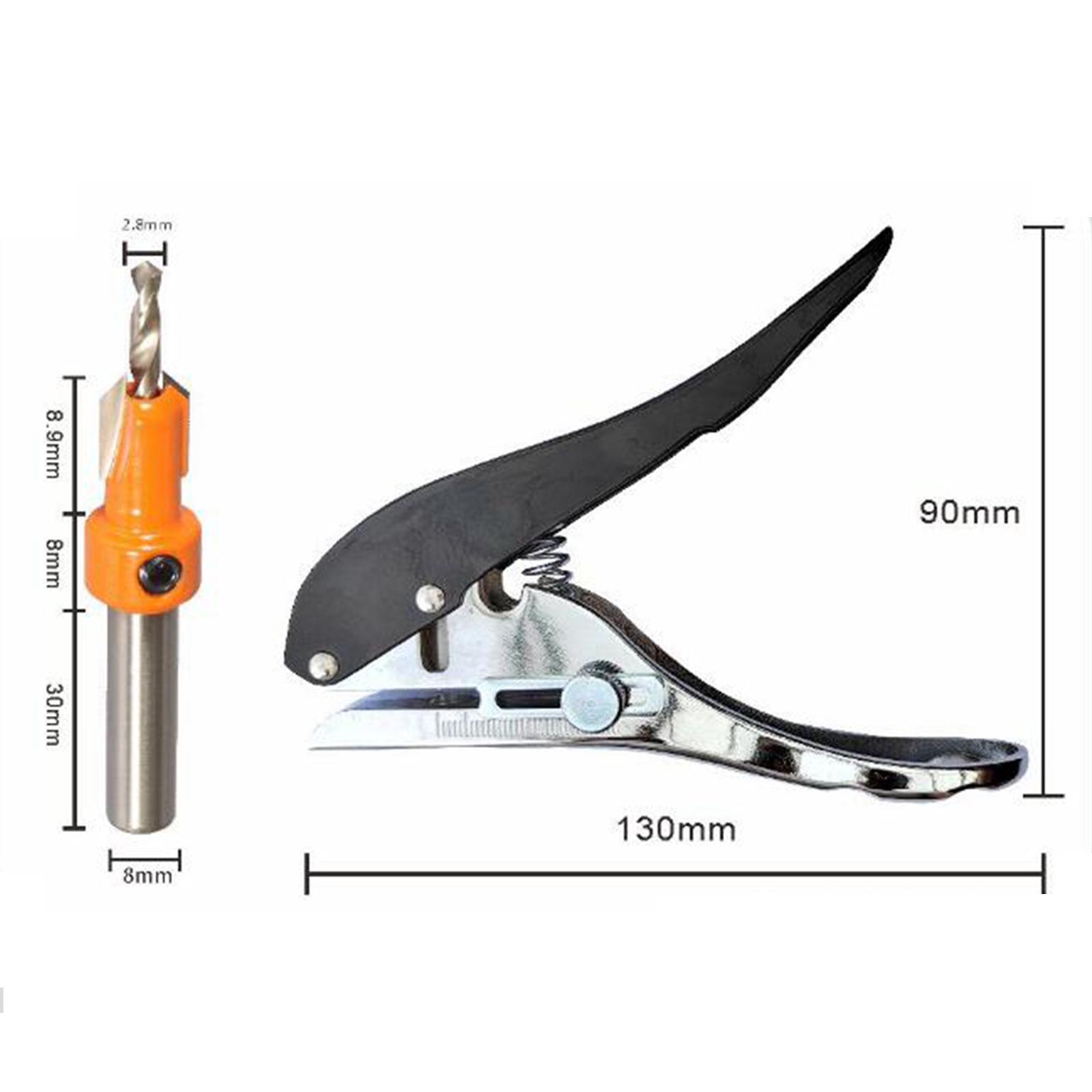 Punching Pliers Heavy Duty Punching Tool for Craft Paper DIY Crafts Tag Photo Woodworking