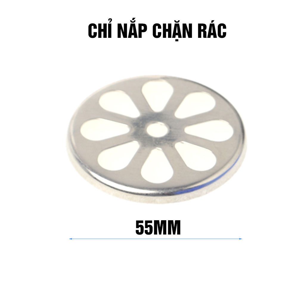 Phụ kiện ngăn mùi hôi nhà tắm, Inox Sus 304 lắp thoát sàn chống côn trùng Minh House