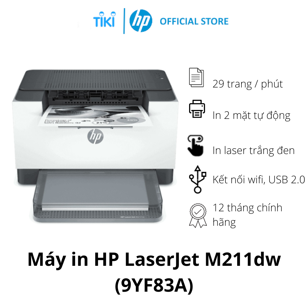 Máy in HP LaserJet M211dw (9YF83A) - Hàng chính hãng