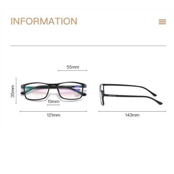 Kính lão thị viễn thị chống đè có độ nam nữ KVR55UNIQUI mắt sáng rõ chống mỏi an toàn