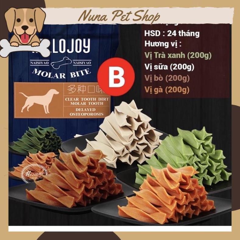 Xương gặm làm sạch răng cho chó Hello Joy gói 800gr