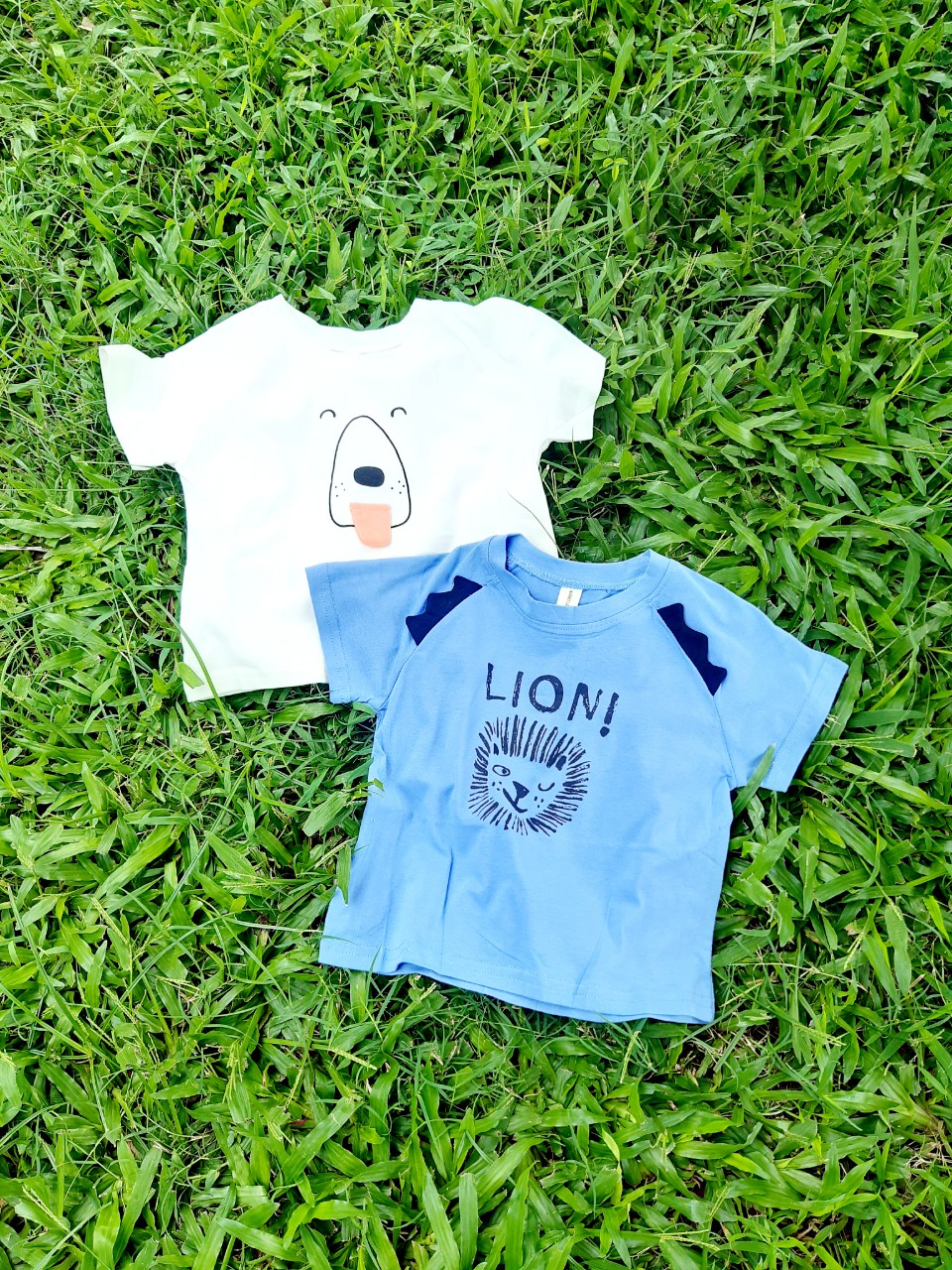 Áo cộc tay bé trai 1-5 tuổi họa tiết in hình hoạt hình chất liệu vải cotton cao cấp