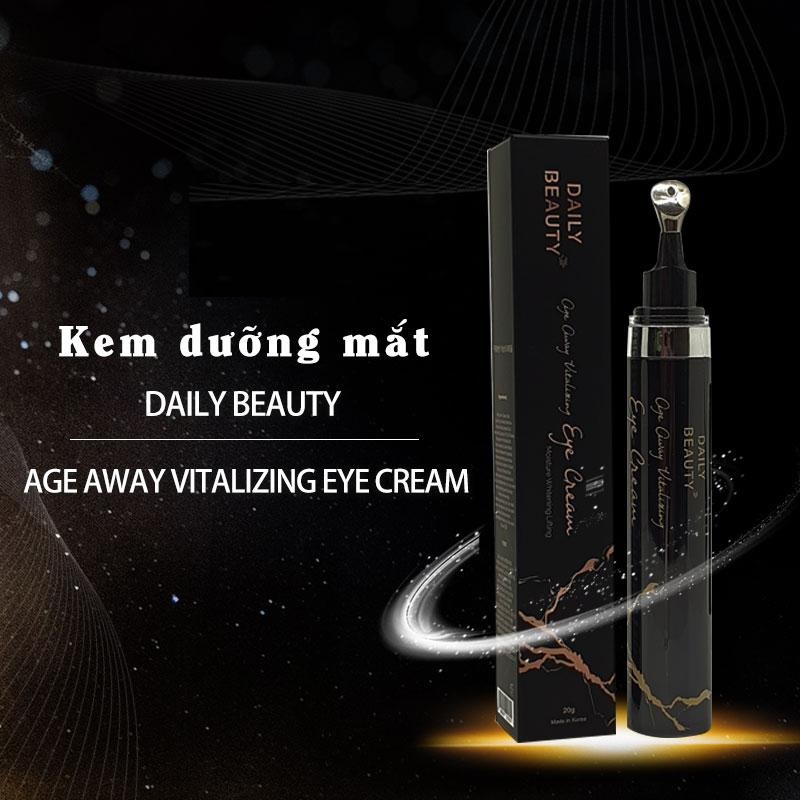 Combo dưỡng da mặt Daily Beauty Age Away Vitalizing gồm Nước hoa hồng, Serum, Sữa dưỡng, Kem mắt, Kem dưỡng ban đêm + kèm quà tặng