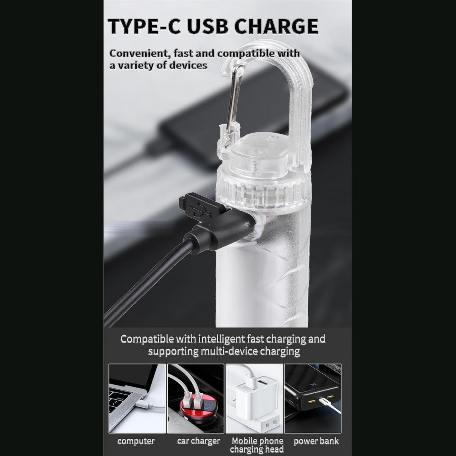 LED Flashlight Rechargeable Torch for Running Night Walking Auto Maintenance