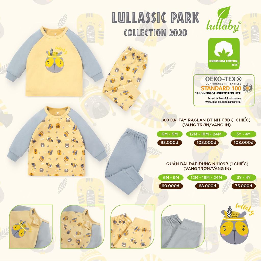 Áo thu đông raglan bé trai Lullaby, quần dài nỉ Lullaby cao cấp