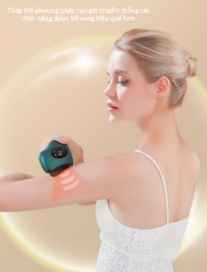Máy Massage Chăm Sóc Da Thông Minh, Tác Dụng Cạo Gió Chống Lão Hóa Vline Facial Care - Home and Garden