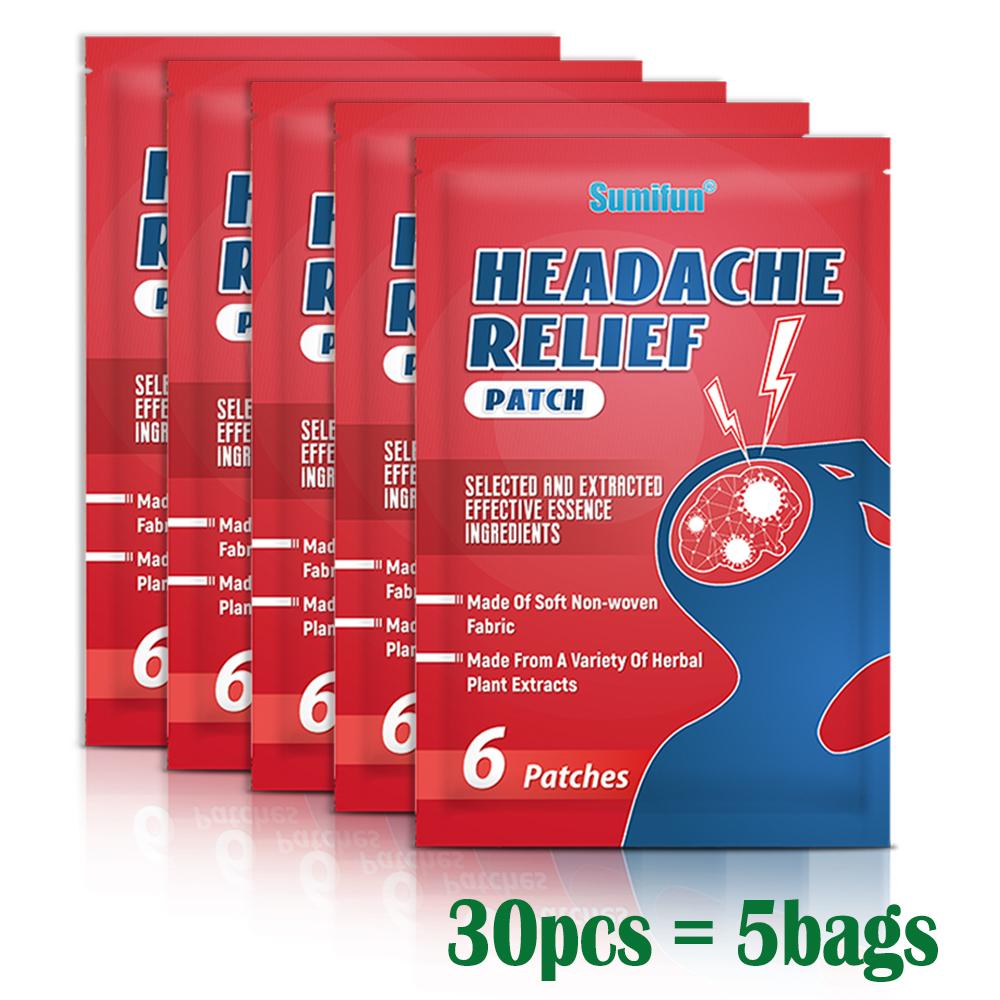 Sức khỏe đau đầu Relief Sticker Chăm sóc sức khỏe Patch Đối với Migraine Lo lắng TCM 30 miếng