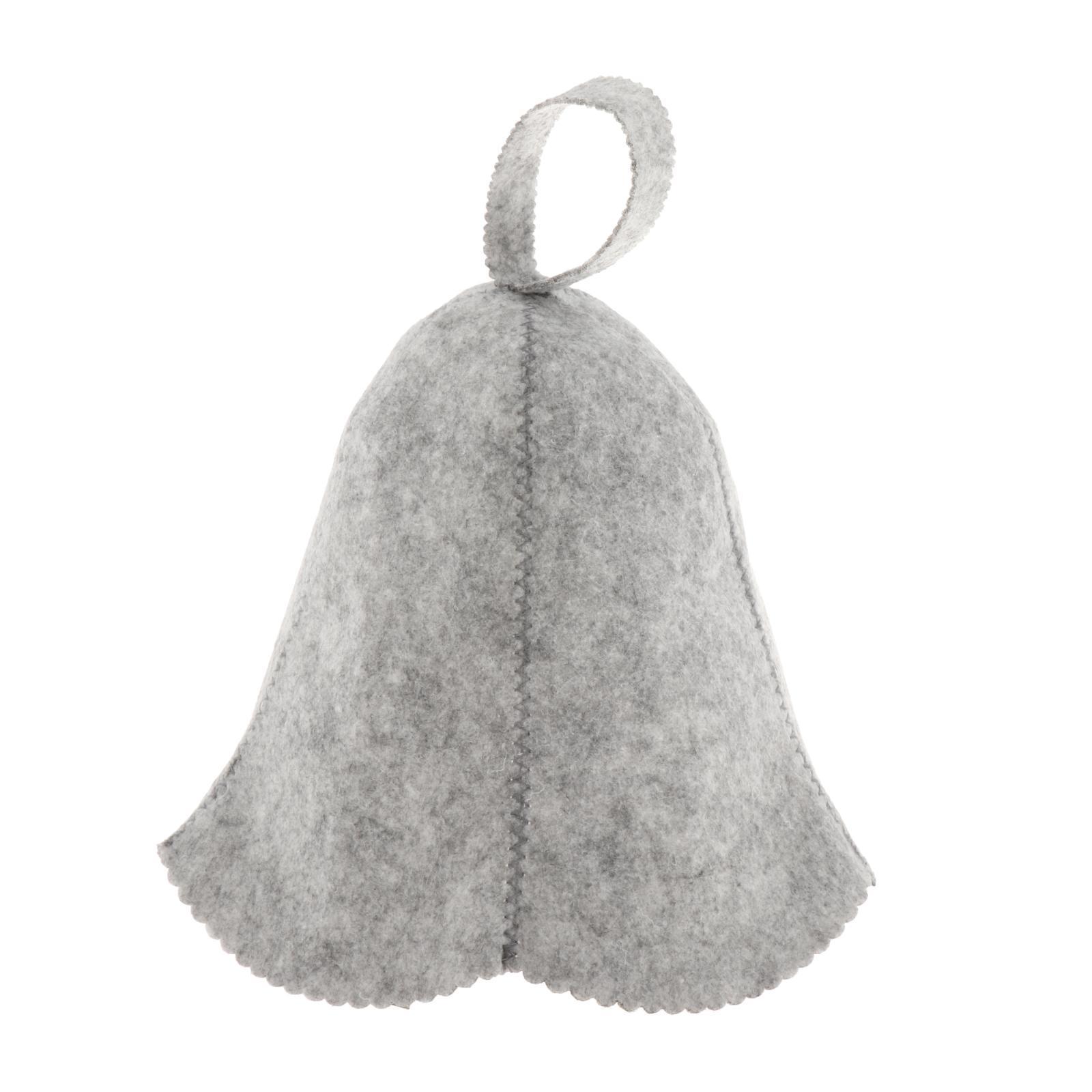 2x Handmade Shepherd Style Wool Felt Bath Hat for Sauna Bath Russian Banya