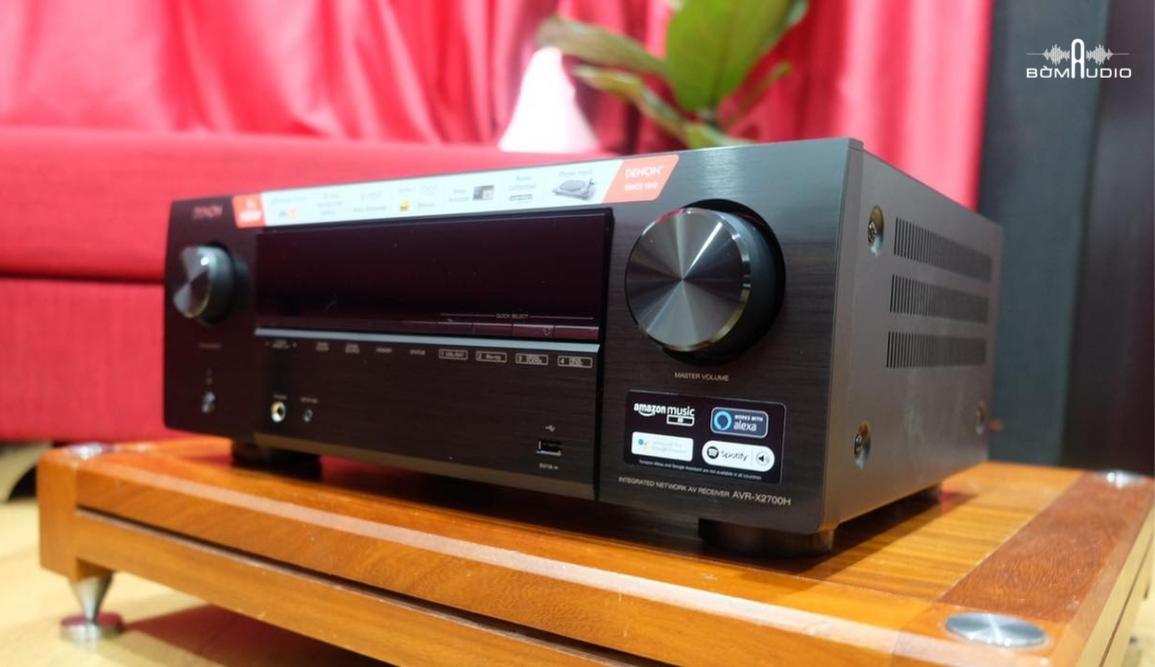 DENON AVR-X2700H | Ampli Xem Phim Nghe Nhạc Chuẩn 8K - 7.2 Kênh x 95W - Hỗ Trợ Âm Thanh 3D Dolby Atmos, Công Nghệ Ảo Hóa Độ Cao, DTS: X và DTS Virtual: X  - Nghe Nhạc Đa Phòng HEOS - Trợ Lý Ảo Alexa, Google, Apple Siri | Hàng Chính Hãng _ Mới 100%