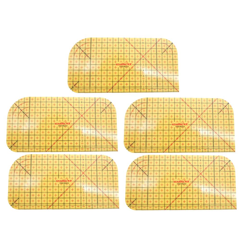 5x Hot Ironing Ruler Fabric Clothes Making Knitting Measuring Marking Tools