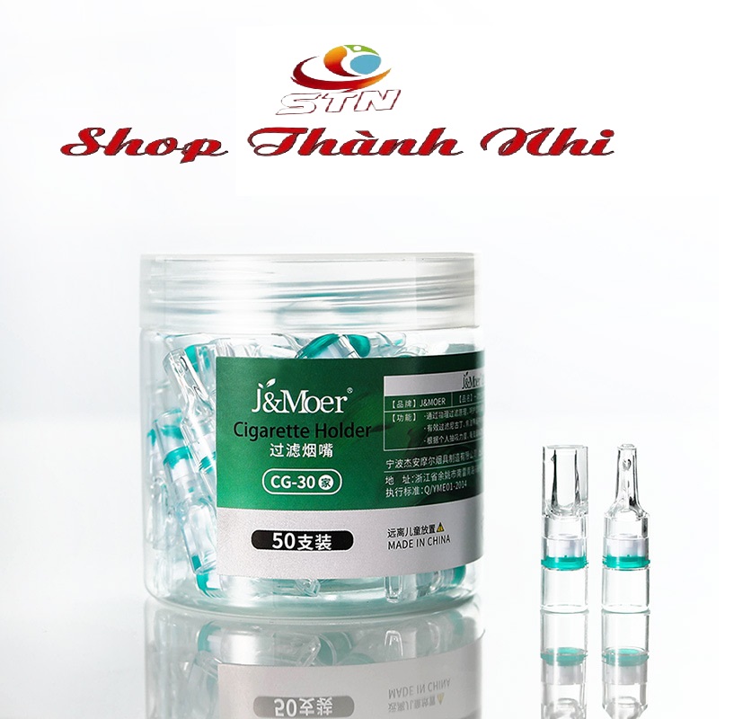 Hộp 100 tẩu thuốc nhựa dẻo MOER GREEN HEALTH, Shop Thành Nhi