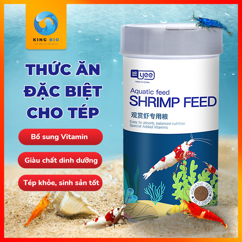 Thức ăn thúc đẩy tăng trưởng và hỗ trợ kích màu cho tép cảnh, tôm cảnh Yee