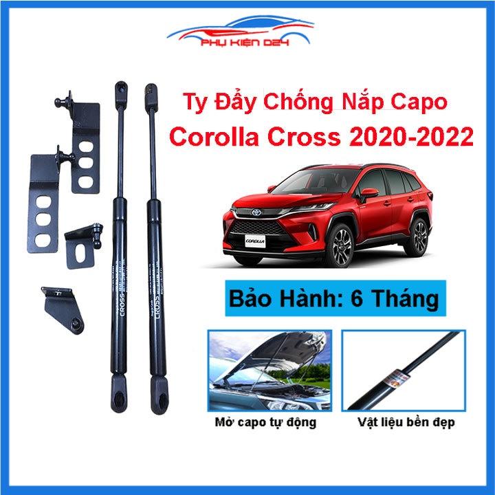 Ty thủy lực chống nắp capo Toyota Cross 2020-2021-2022 hỗ trợ mở tự động kèm phụ kiện lắp