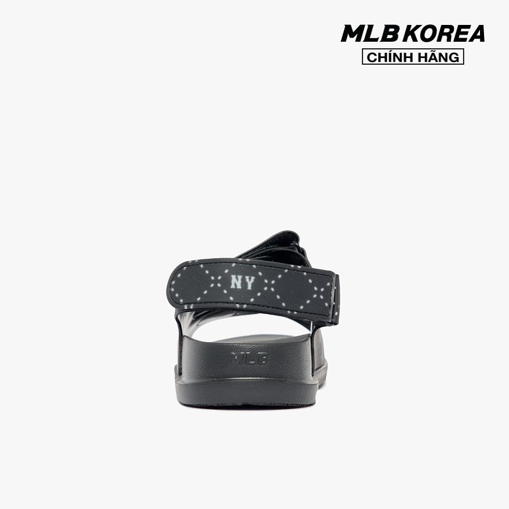 MLB - Giày sandals unisex đế thấp quai ngang Chunky Diamond Monogram 3ASDCSD33-50BKS