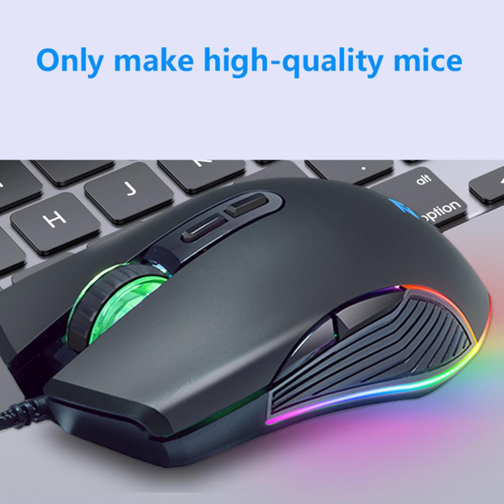 ZUOYA AT560 Có Dây Chuyên Nghiệp Đèn Nền RGB LED 3600DPI Quang USB Chuột Chơi Game Phụ Kiện Máy Tính Sinh Ra Để Dành Cho Game