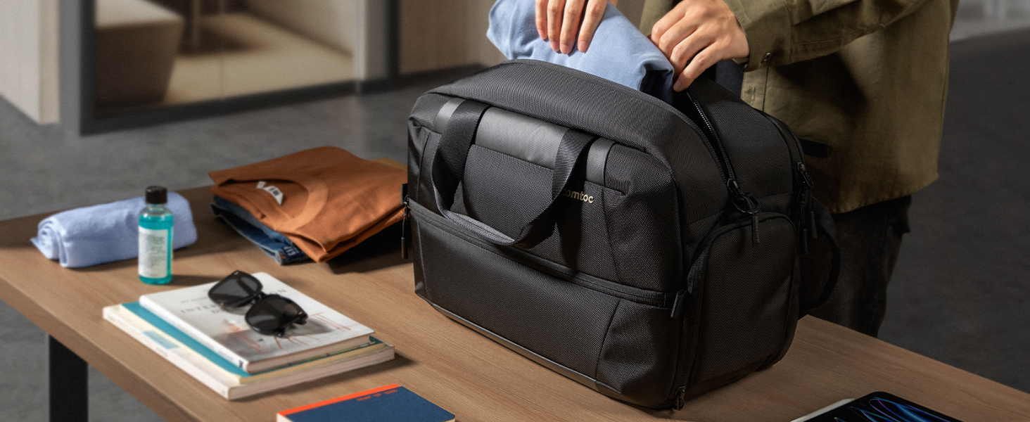 Túi Xách Tomtoc Navigator - T31 Travel Duffel Black T31M1D1
