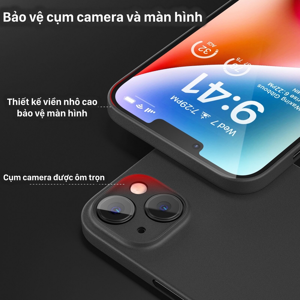 ỐP LƯNG DÀNH CHO ĐIỆN THOẠI IPHONE 14 - 14 PLUS MEMUMI MỎNG LỤA
