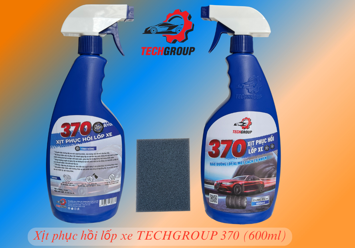 Xịt phục hồi lốp xe Techgroup 370 600ml (giá đã giảm 10%)