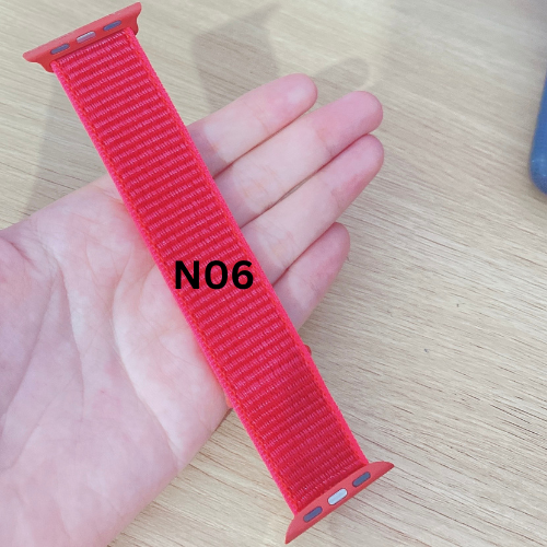 Dây đồng hồ cho Apple Watch bằng vải Nylon 44mm 42mm 40mm 38mm khóa dán tiện lợi series 5/4/3/2/1