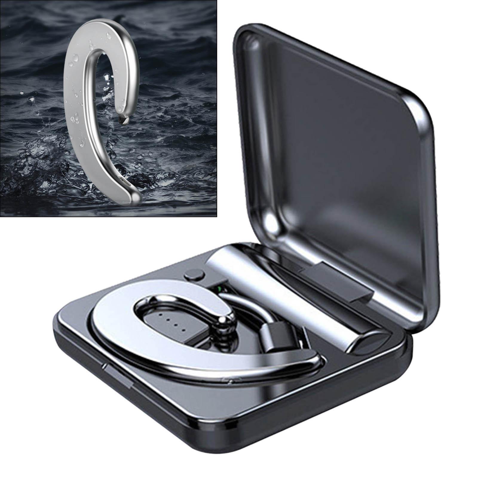 Bluetooth Headset Business Earphone Sport Universal Earbud Black