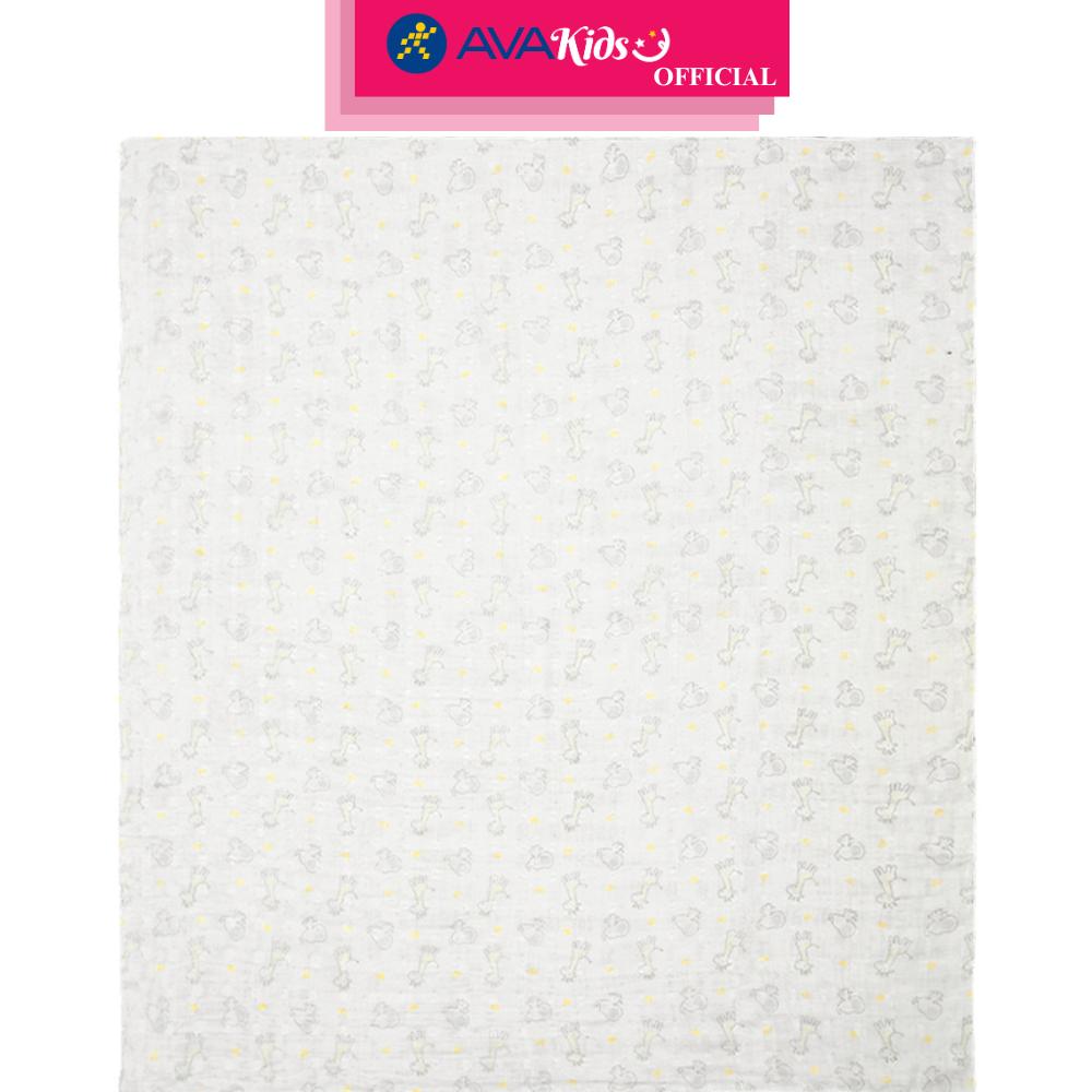 Khăn tắm cotton Bessla 2 lớp 90x100 cm - Hình thú - Hàng Chính Hãng