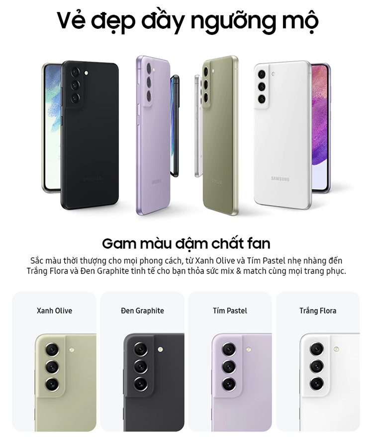 Điện thoại Samsung Galaxy S21 FE 5G  - Hàng chính hãng