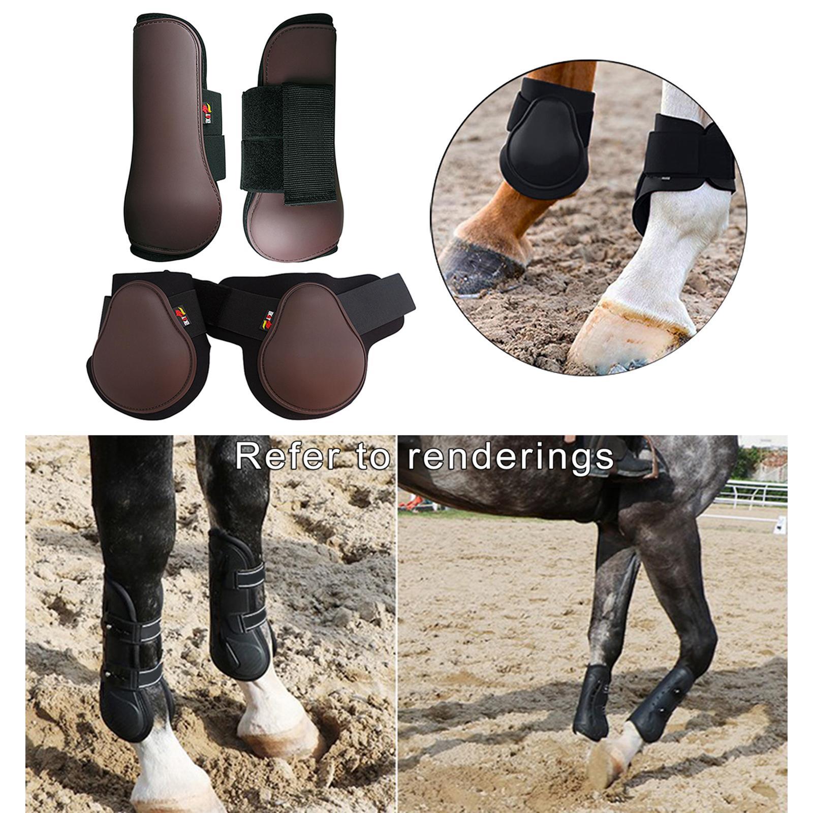 Horse Tendon Fetlock Boots Set Jumping Leg Protection Boots