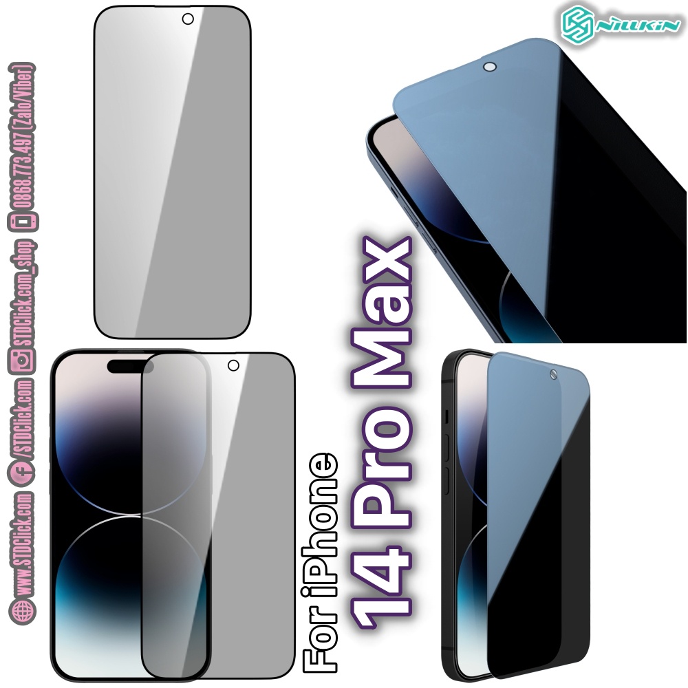 KÍNH CƯỜNG LỰC DÀNH CHO ĐIỆN THOẠI IPHONE 14 PRO MAX NILLKIN GUARDIAN CHỐNG NHÌN TRỘM
