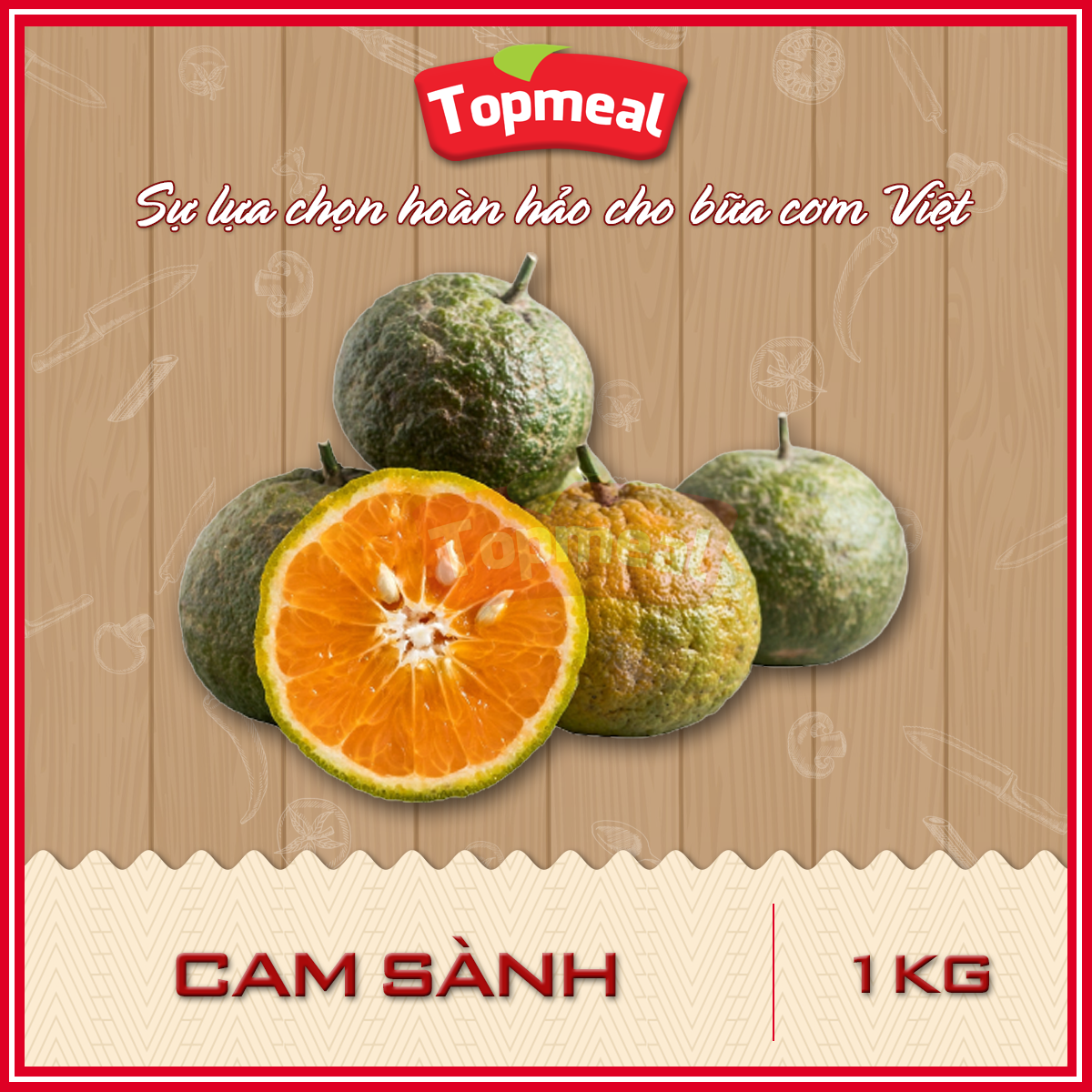 HCM - Cam sành nguyên trái (1kg) - [Giao nhanh TPHCM]