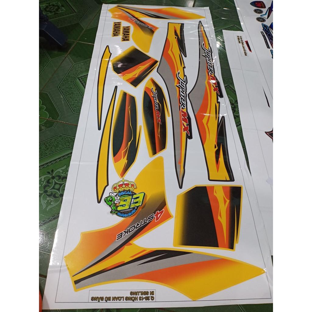 Tem rời jupiter mx vàng xe vàng đen