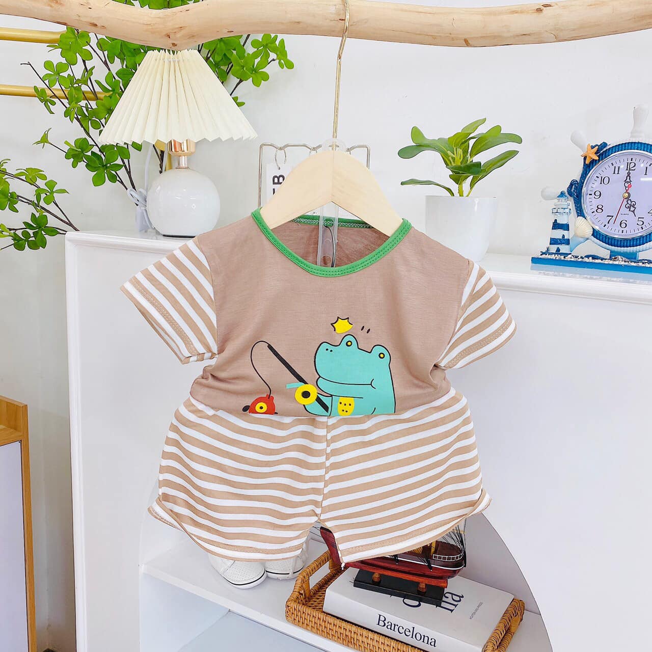 Set bộ Cộc tay thun lạnh mẫu mới chất đẹp cho bé