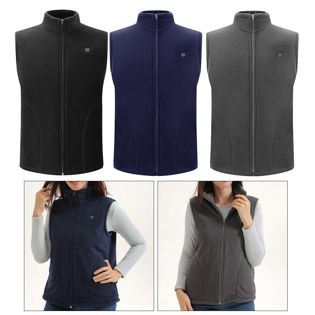 USB Heated Vest Winter Warm Washable Heating Vest Jacket For Hiking Travel