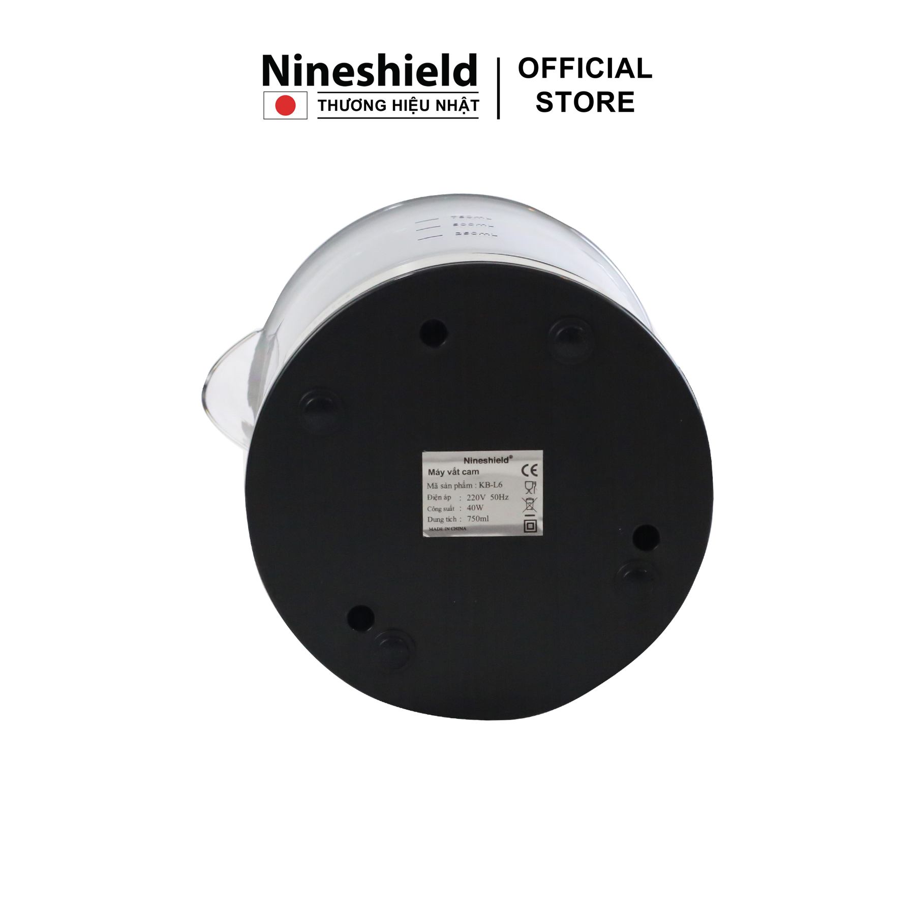 Máy vắt cam Nineshield KB L6 viền inox