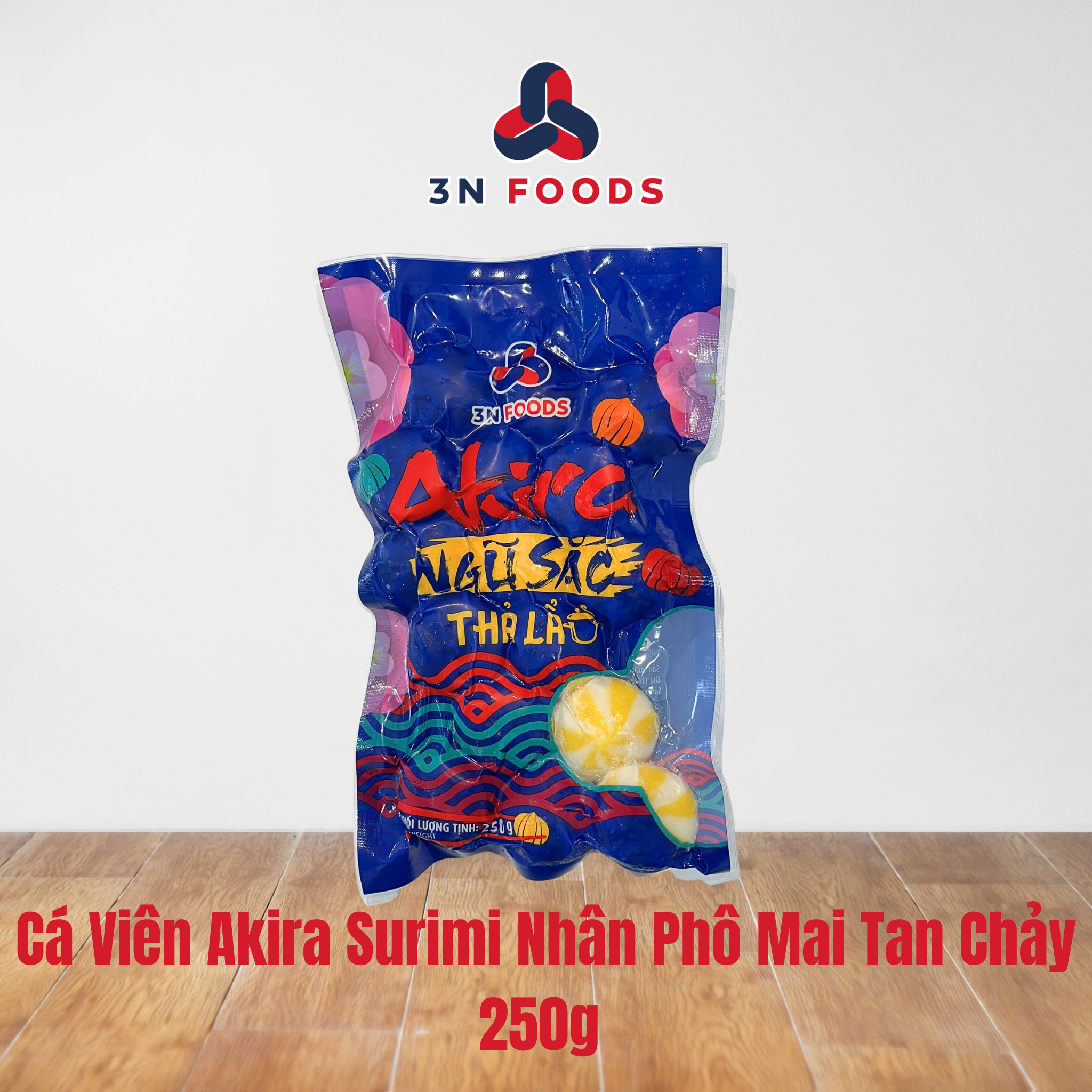 Cá viên Akira surimi nhân phô mai tan chảy