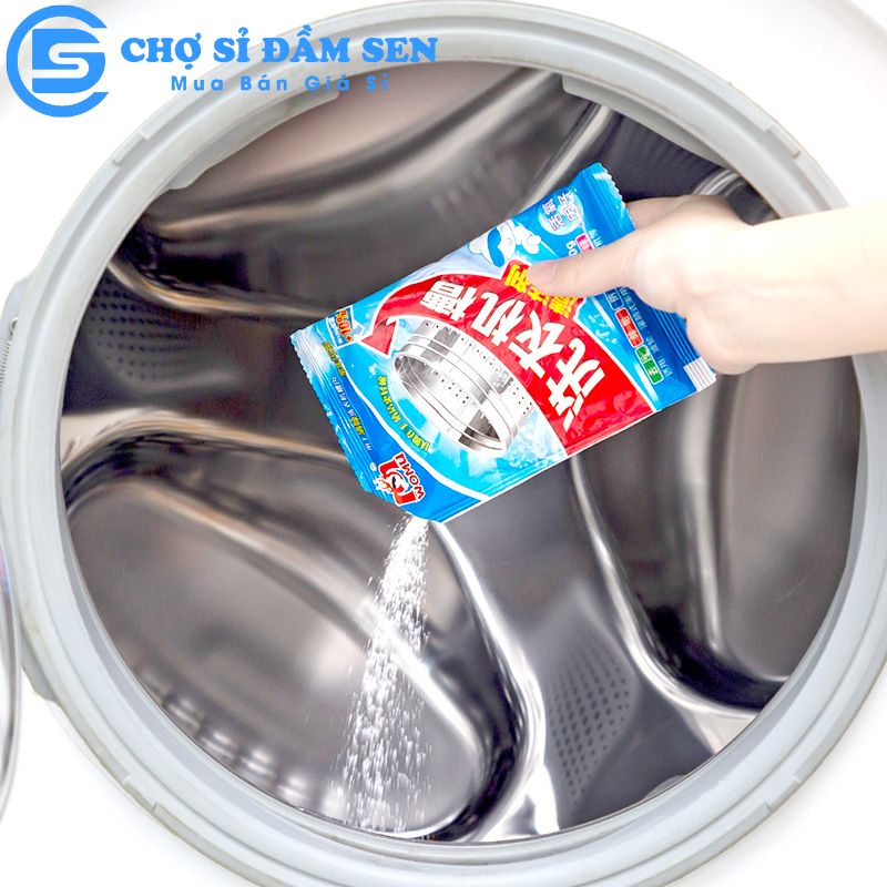 Bột Tẩy Vệ Sinh Lồng Máy Giặt Womu , Đánh Bay Mỗi Vết Bẩn Trong Lòng Giặt G375-TayLG-Bich